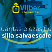 Piezas de una silla salvaescaleras