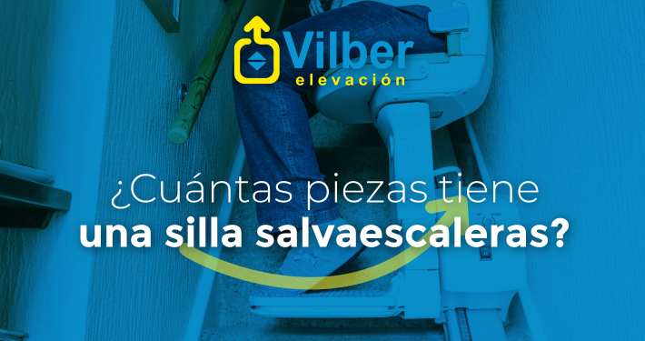 Piezas de una silla salvaescaleras