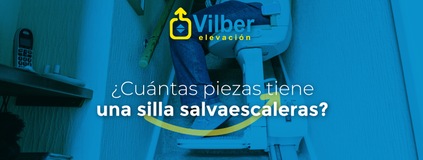 Piezas de una silla salvaescaleras